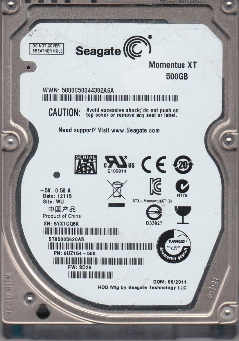 Seagate ST95005620AS SATA Drive Drivers for Windows XP Seagate ST95005620AS SATA Drive Driver PC
